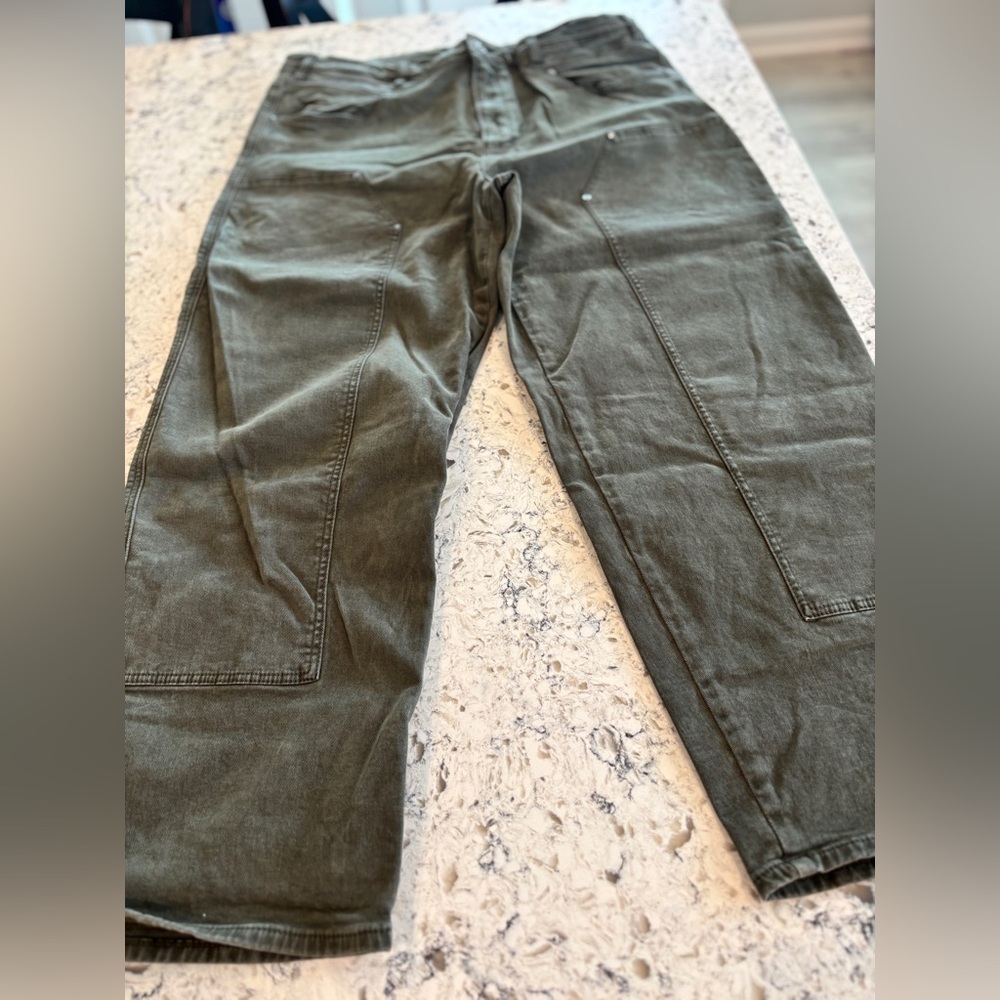 PAIGE Women's Olive Cargo Pants